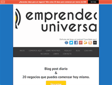 Tablet Screenshot of emprendedoruniversal.com